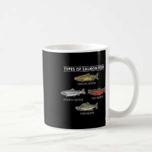 Caneca De Café Tipos De Peixes De Salmão Para A Pesca Do Salmão