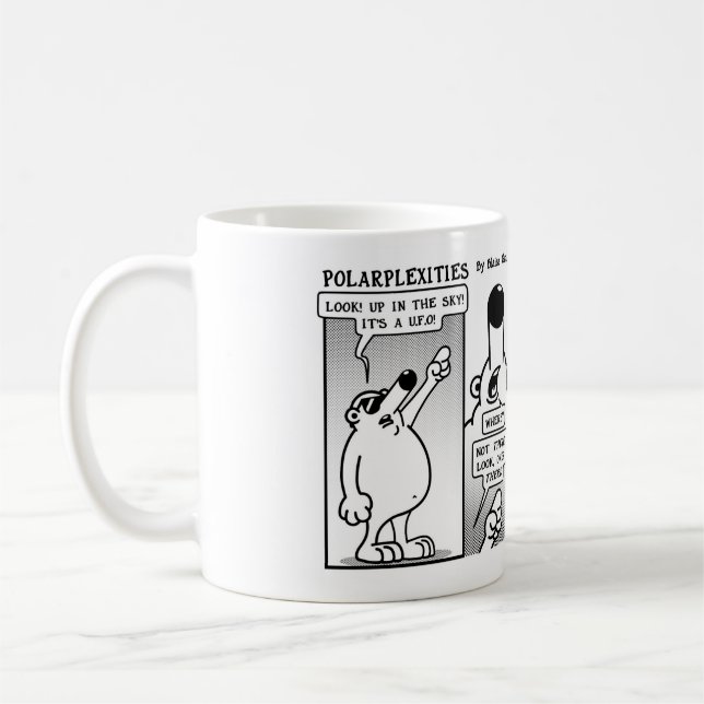 Caneca De Café Tira de desenhos animados de Polarplexities (Esquerda)