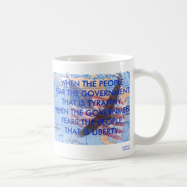 CANECA DE CAFÉ TIRANIA CONTRA A LIBERDADE (Direita)
