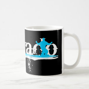 Caneca De Café Tiras de esqui de descida: coloração