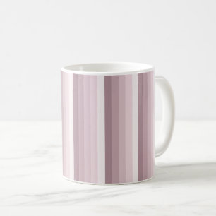 Caneca De Café tiras de sombra rosa quartz