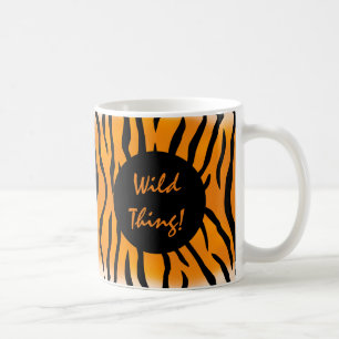 Caneca De Café Tiras de Tigre Selvagem