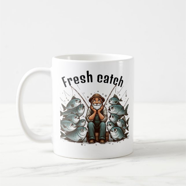 Caneca De Café Tired Fisherman Coffee Mug (Esquerda)