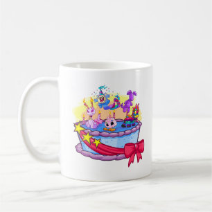 Caneca De Café Tiro do grupo do bolo de aniversário