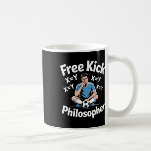 Caneca De Café Tiro Livre Filósofo Futebol Humor Matemático _1