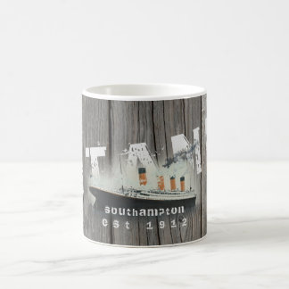 Caneca De Café Titanic de madeira russa personalizada