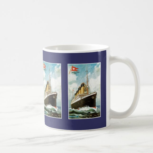 Caneca De Café Titânico no mar (Direita)