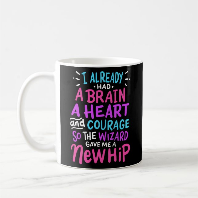 Caneca De Café Titanium Hip Replacement Surgery Humor New Hip (Esquerda)