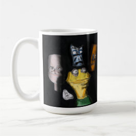 Caneca De Café Títeres no escuro (Arte de títeres de Erica Crooks