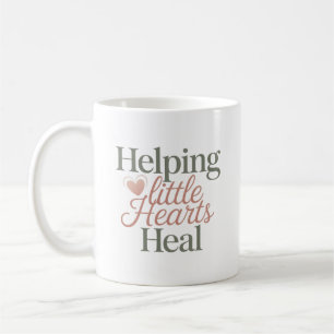Caneca De Café Título Ajudando Pequenos Corações a Sarar Vida de