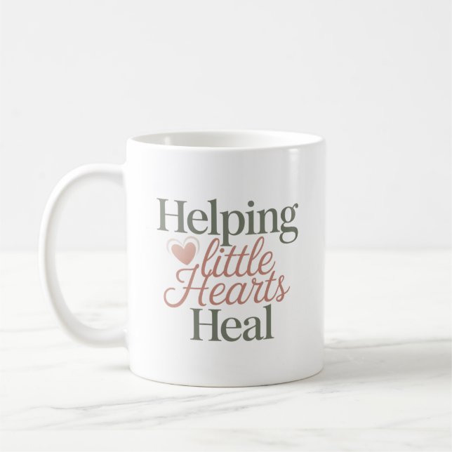 Caneca De Café Título  Ajudando Pequenos Corações a Sarar Vida de (Esquerda)