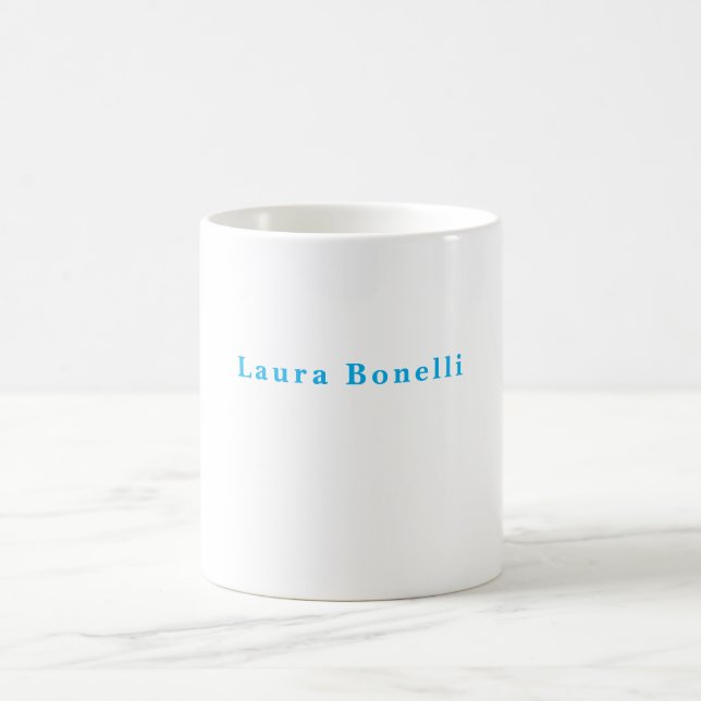 Caneca De Café Título da Planilha Moderna Profissional Minimalist (Centro)