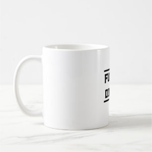 Caneca De Café Título Médico Futuro Design de Texto Mínimo