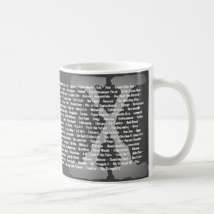 Caneca De Café Títulos de arquivos X de Episódios e Filmes Mug