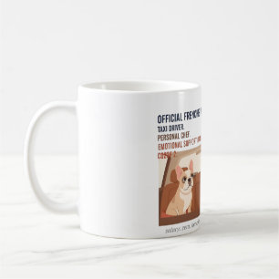 Caneca De Café Títulos de Empregos de Mãe Frenchie Cachorro Bulld
