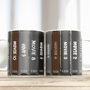 Caneca De Café Títulos de Filmes Editáveis Clássicos do Halloween