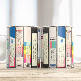 Caneca De Café Títulos de Filmes Editáveis de Paródia de Hallowee