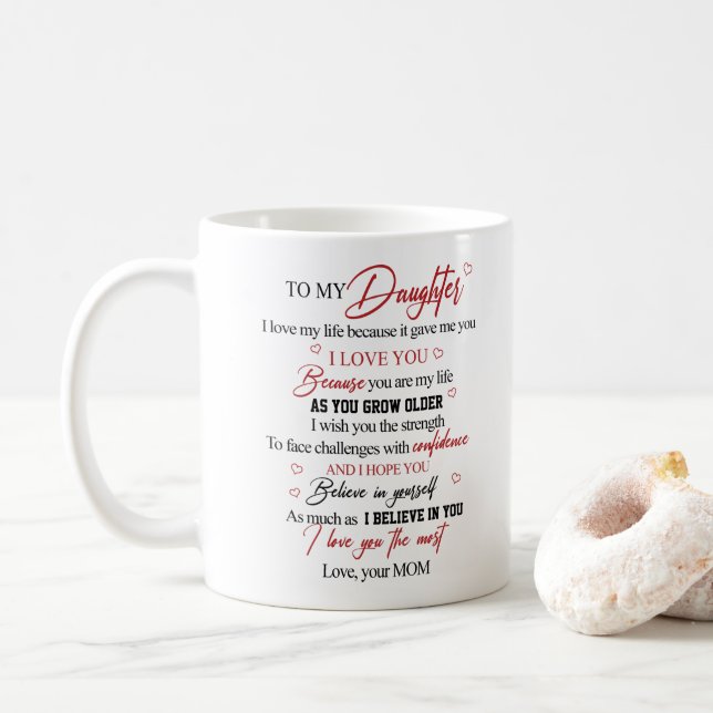 Caneca De Café To my daughter (Com Donut)