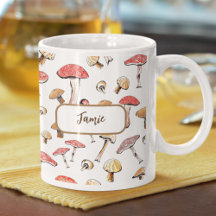 Toadstools Personalizado De Boho Cogumelos Desenha