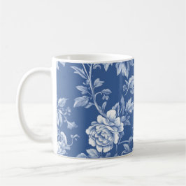 Caneca De Café Toalete Azul Marinho