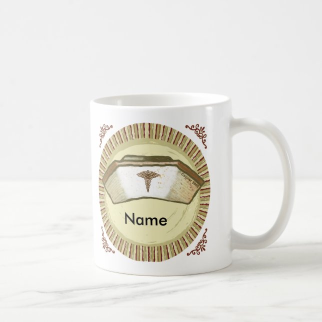 Caneca De Café Toca de Enfermeira Retro (Direita)
