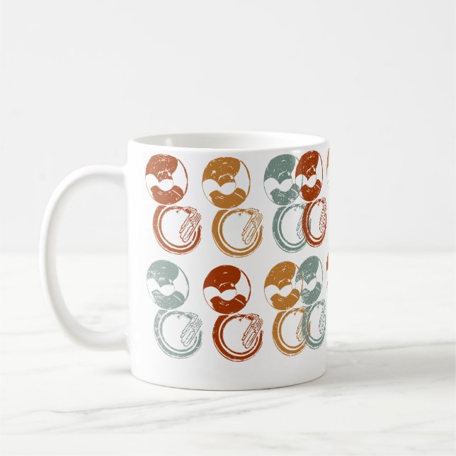 Caneca De Café Toca Instrumento Musical Sousafone Antigo Experien (Esquerda)