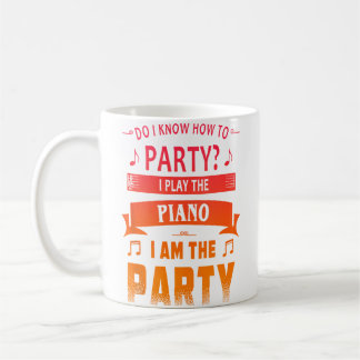 Caneca De Café Toca Piano
