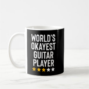 Caneca De Café Tocado de Guitarra Mais ou Menos do Mundo Amante d