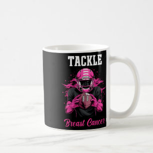 Caneca De Café Tocar a Fita Rosa de Fita de Consciência do Cancer