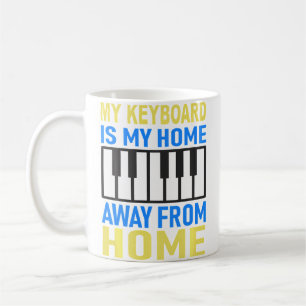 Caneca De Café Tocar Piano e Teclados