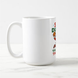 Caneca De Café Toco Duro Através Da Neve - Basquete de Natal