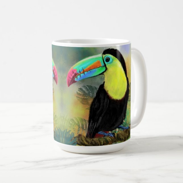 Caneca De Café Toco Toucan Coffee Mug (Frente Esquerda)