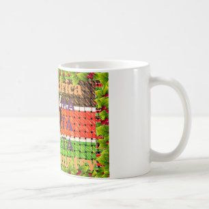 Caneca De Café Toda a África em um país. Torná-lo sinalizador do