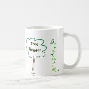Caneca De Café Toda em torno da árvore Hugger com o copo de caf