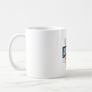 Caneca De Café Toda Garota Americana Design de Camisa Vintage Pat