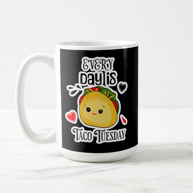 Caneca De Café Toda Terça-Feira é Taco (Esquerda)