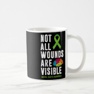 Caneca De Café Todas As Feridas Não São Visíveis Sensibilização P