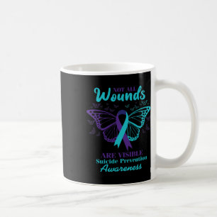 Caneca De Café Todas As Feridas São Visíveis Para Sensibilizar O