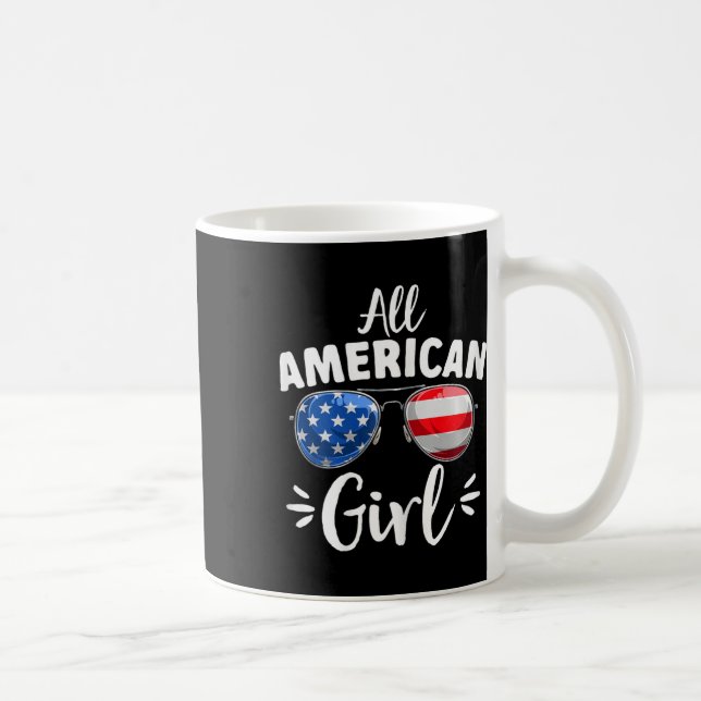 Caneca De Café Todas As Meninas Americanas 4 De Julho (Direita)