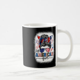 Caneca De Café Todas As Meninas Americanas Mensageiras Bun Patrió