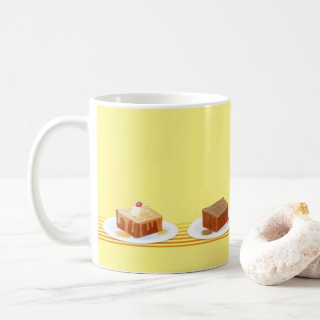 Caneca De Café Today's honey toast (Com Donut)