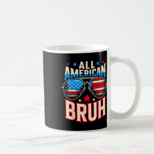 Caneca De Café Todo Americano Bruh 4 De Julho Irmão