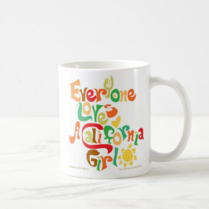 Caneca De Café Todo mundo ama garotas da Califórnia