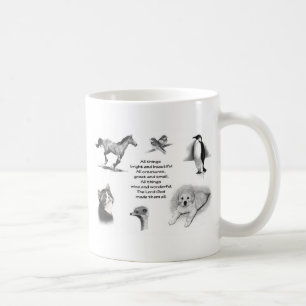 Caneca De Café Todo o excelente das criaturas e pequeno: Animais:
