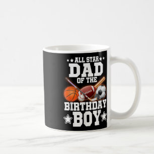 Caneca De Café Todo Pai De Estrelas Do Jogador De Basquete Birthd