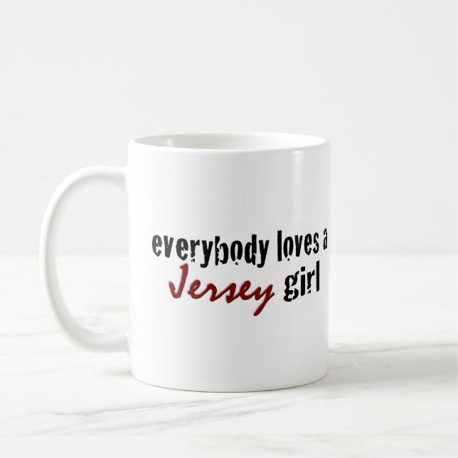 Caneca De Café Todos ama a menina do jérsei (Esquerda)