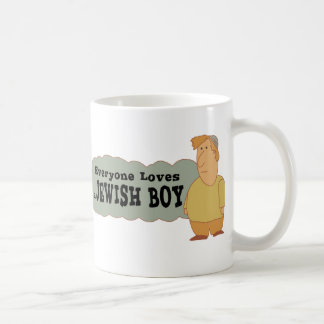 Caneca De Café Todos ama um menino judaico