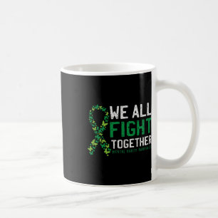 Caneca De Café Todos combatemos juntos a consciência da saúde men