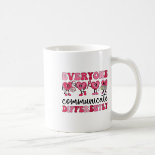 Caneca De Café Todos Comunicam de Maneira Diferente Coração Autis