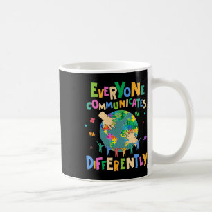 Caneca De Café Todos Comunicam Diferentemente Autismo Mundo